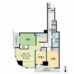 東京都葛飾区青戸5【マンション】の間取り
