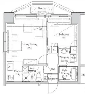 HOUSE岩本町【12階】の間取り