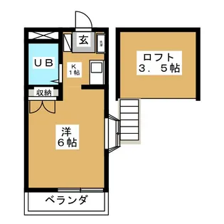 パレス金碧【2階】の間取り