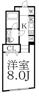 VERT COURT ARAIYAKUSHI【1階】の間取り