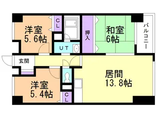 エクセレンス松原【5階】の間取り