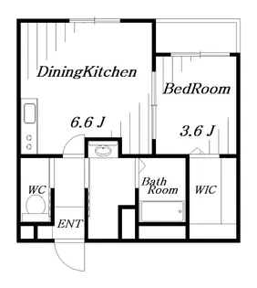 グランディール千葉新宿【1階】の間取り