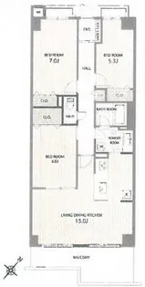 コスモ津田沼グレイスシティA棟【2階】の間取り