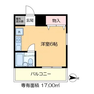 ユネックスヒルズ【5階】の間取り