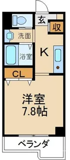 リヴィックスマンション【4階】の間取り
