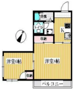 小川マンション【1階】の間取り