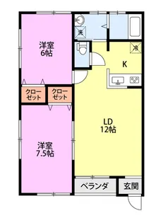 ジャン・ド・フルール【1階】の間取り
