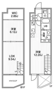 ALTERNA早稲田【1階】の間取り