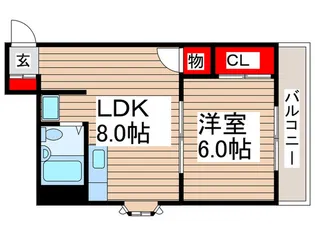 エンブレム南流山【1階】の間取り