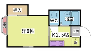 メゾンドゥフルール【1階】の間取り
