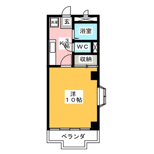 ロワヴェール美咲【4階】の間取り