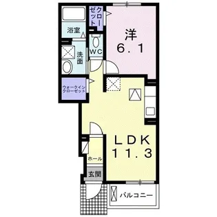 パレット【1階】の間取り