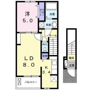 グラン ソレイユ【2階】の間取り