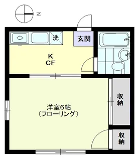クランツ牛込1【1階】の間取り