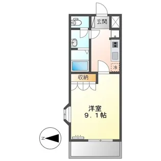 エスタジール【2階】の間取り