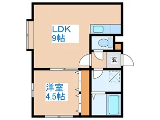 エリア発寒A【1階】の間取り