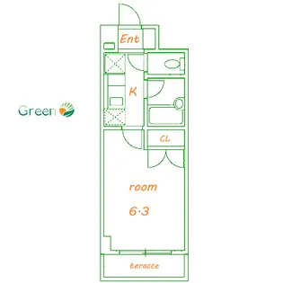 サンブライトいずみ【1階】の間取り