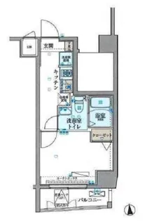 リヴシティ中野【8階】の間取り