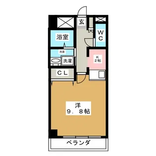 AVANZAR尾頭橋【1階】の間取り