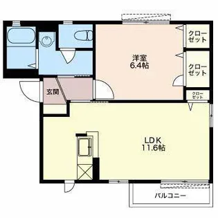 アーバンスクエアII【1階】の間取り