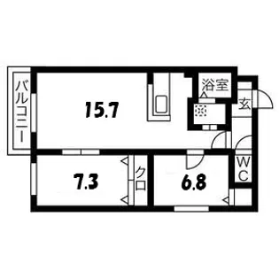 KOKOMO平和通【4階】の間取り