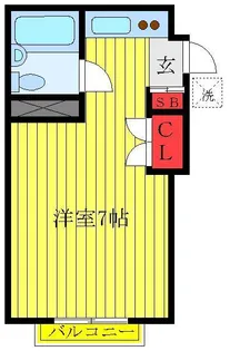 ドミールいなば【2階】の間取り