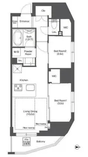 コンフォリア新御徒町【2階】の間取り
