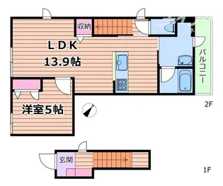 アザレアコート【1階】の間取り