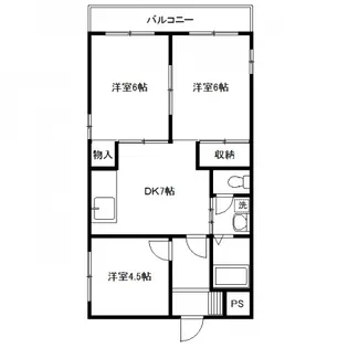 ラフォーレ飯倉【2階】の間取り
