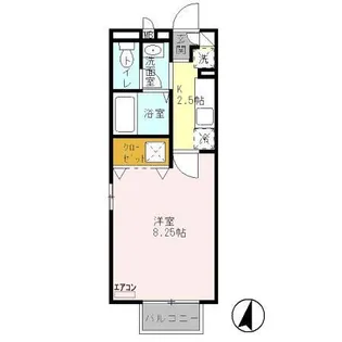 ヴィラ ウィステリア【2階】の間取り