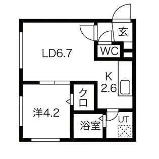 ラウレア発寒【2階】の間取り