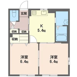 メゾン逆井B【1階】の間取り