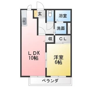 プランドール【2階】の間取り