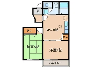 ボ-シャルダン C棟【1階】の間取り