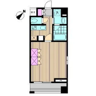 ビイルーム横濱関内【4階】の間取り