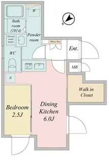 LiveFlat門前仲町【4階】の間取り