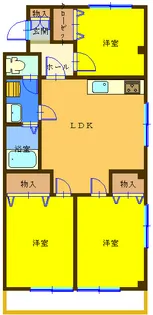 サンライズ【3階】の間取り