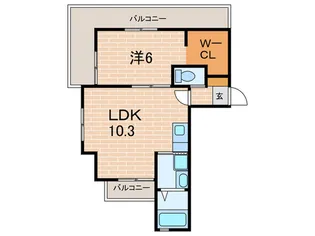 トラスティ野田通【3階】の間取り