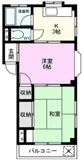 松川マンション【2階】の間取り