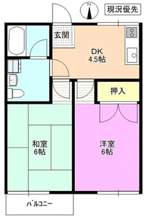 白板ハイム【2階】の間取り