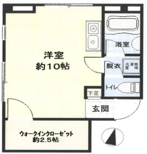 エクスクルーシブ白山【2階】の間取り