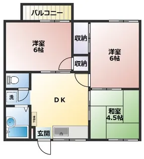 ベルハイムA【1階】の間取り