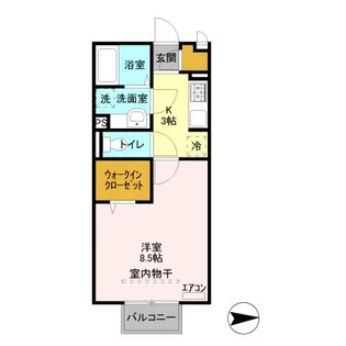 プレシャス育英【2階】の間取り