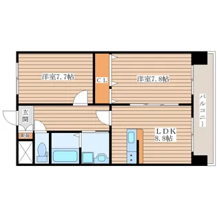 ナッツコート【3階】の間取り