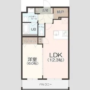 adore【2階】の間取り