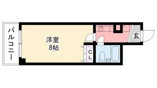 フロイデ里中【2階】の間取り