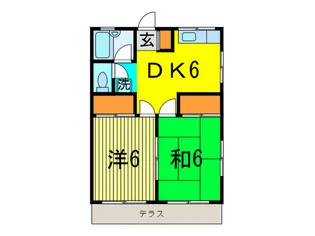 コ-ポアリエス【1階】の間取り