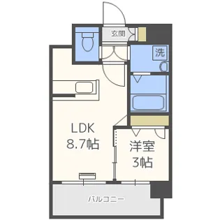 エフ パルク高宮【10階】の間取り