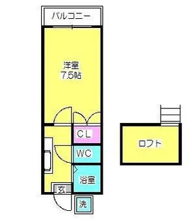 アートイン ブルースカイ【1階】の間取り