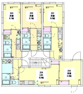 ラペ三鷹【2階】の間取り